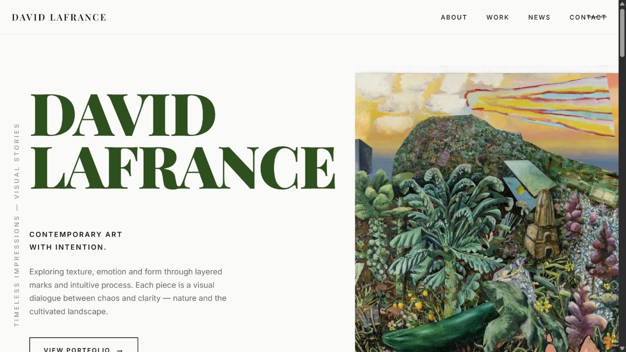 David Lafrance artist portfolio