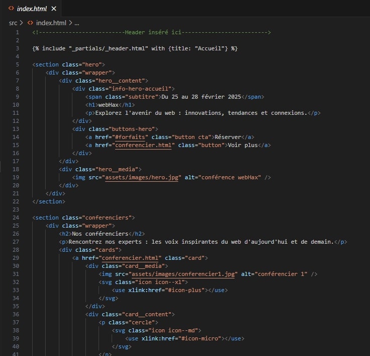 HTML Code Structure